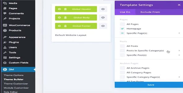 Divi Theme Review - Custom Headers and Footers