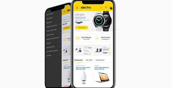 Electro Theme Review - Mobile Header