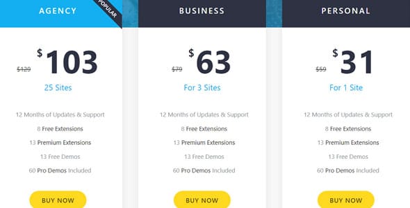 OceanWP Theme Review - Pricing